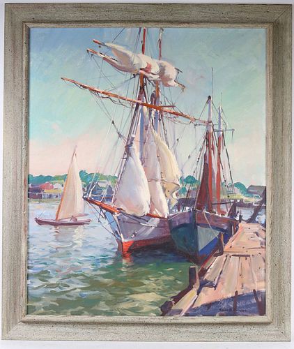Emile A. Gruppe, Oil on Canvas, "The Yankee"