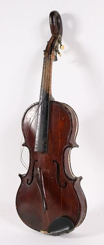 American Violin with Stylized Gooseneck Scroll
