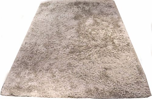 Chandra Modern Rugs Silver and Tan Shag Carpet
