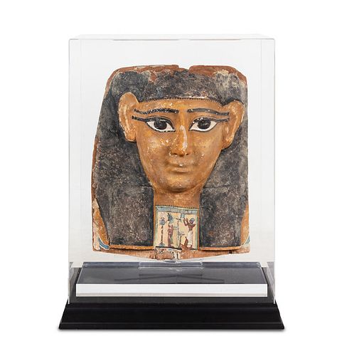 An Egyptian Cartonnage Mummy Mask