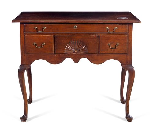 A Queen Anne Style Maple Dressing Table