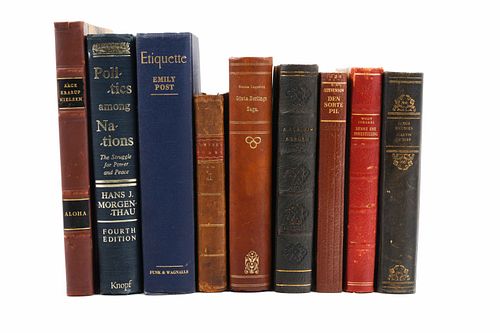 A Collection of Leather-Bound Books