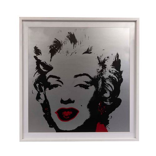 ANDY WARHOL. II. 36 : Marilyn Monroe Con sello en la parte posterior "Fill in your own signature" Serigrafía. Enmarcada. 91.4 x 91.4 cm