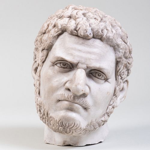 Italian Carved Marble Bust of Caracalla