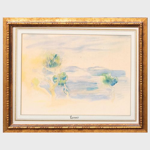 After Pierre-Auguste Renoir (1841-1919): L'Estaque; and Le Chemin tournant, from Seize Aquarelles et Sanguines de Renoir