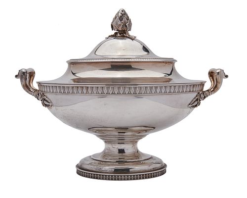 TIFFANY & CO. Silver Two-Handled Covered Tureen