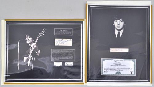Beatles Memorabilia, P. McCartney & G. Harrison