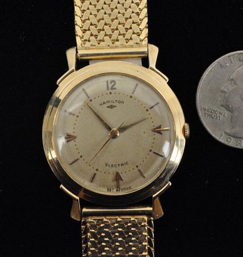14K Gold Hamilton Wristwatch