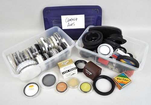 Assorted Lens Filters and Hoods