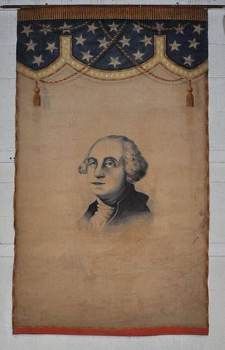 George Washington Painted Hanging Banner