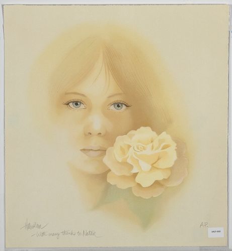Bob Harrison, Untitled (Woman with White Rose)