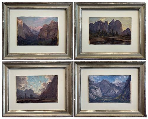 Eliot Clark, Four Paintings of Yosemite