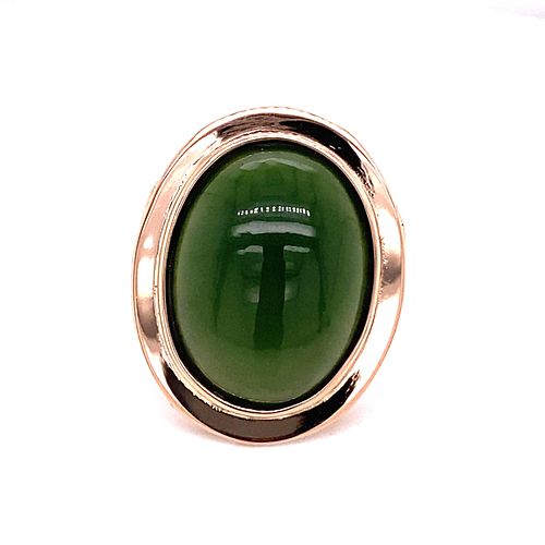 18k 1970â€™s Jade Jadeite Ring
