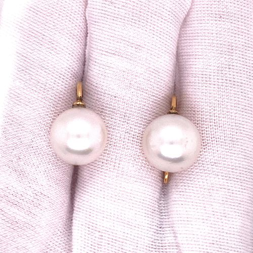 18K South Sea Pearl Earrings