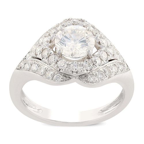Diamond 14KT White Gold Ring EGL USA CERTIFIED