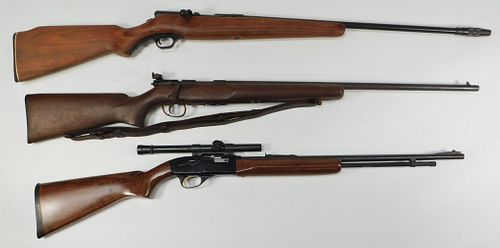 Two Rifles and a Shotgun