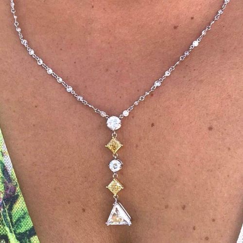 7.95 Ct Diamonds By The Yard Necklace