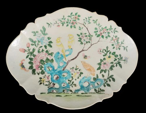LARGE LATE MING OVAL PLATTER