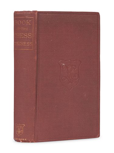 [CHESS]. FISKE, WILLARD DANIEL. The Book of the First American Chess Congress: containing the proceedings of that celebrated assemblage, held in New Y