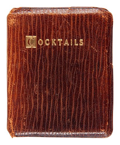 [MINIATURE BOOKS]. The Tiny Book on Cocktails. Providence, RI: Livermore & Knight Co., 1905.
