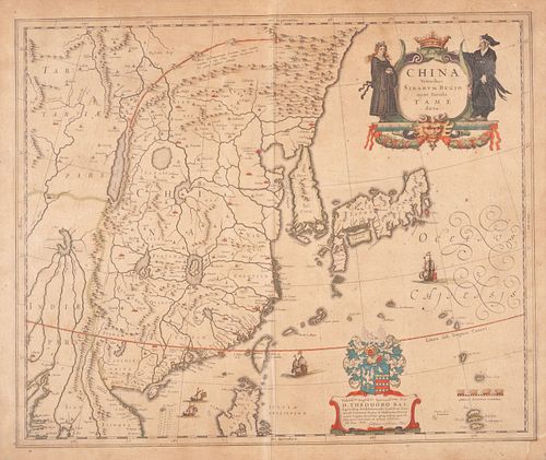 [CHINA] -- BLAEU, Willem (1571-1638) and Jan BLAEU (1596-1673).China Veteribus Sinarum Regio. Amsterdam, ca 1640.