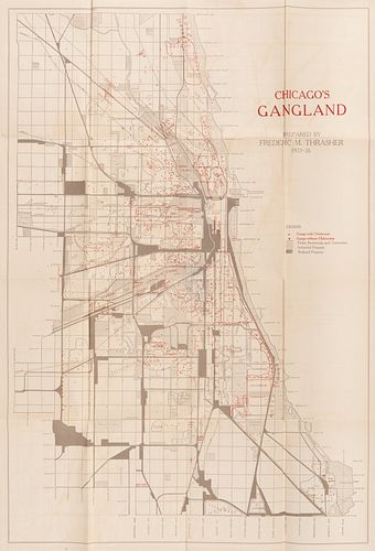 [CHICAGO] -- THRASHER, Frederic M. (1892-1962). Chicago's Gangland. Chicago: University of Chicago Press, 1926.