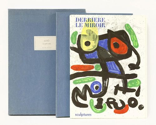MIRO, Joan (signed):<BR>Sculptures,<BR>Derriere Le Miroir: special number 186.  Maeght, Paris, 1970,