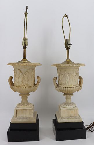 A Fine Pair Of Grand Tour Classical Marble /