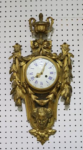 Fine Gilt Bronze French Cartel Clock.