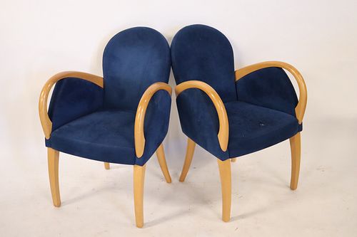 A Vintage Pair Of Italian Modernist Style Chairs.