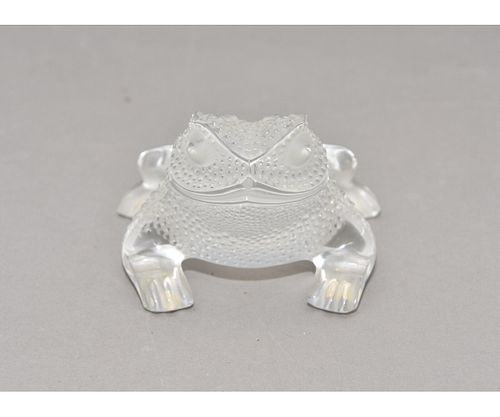 Lalique Glass Frog