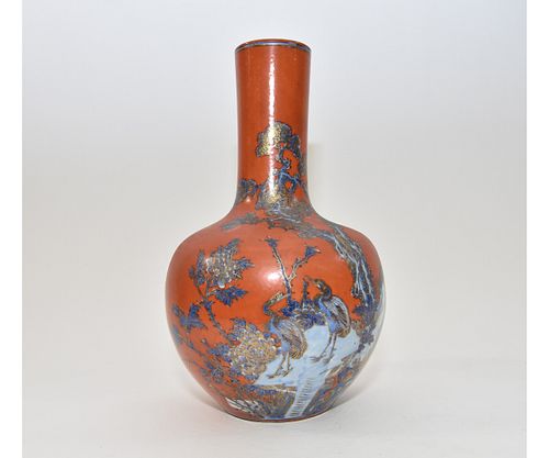 Chinese Porcelain Red Vase