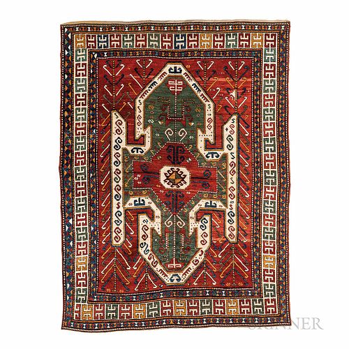 Sewan Kazak Carpet, Caucasus, c. 1890, 9 ft. 3 in. x 6 ft. 10 in.