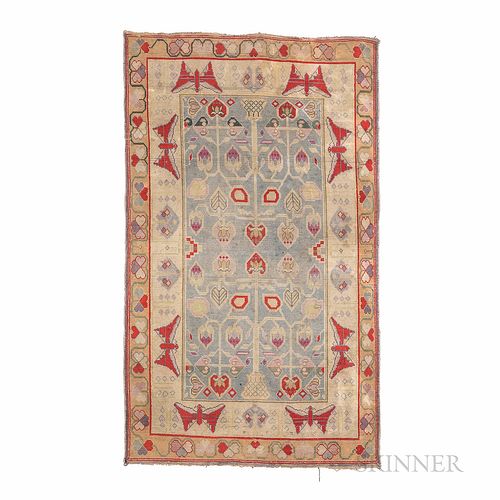 Agra Cotton Rug, India, c. 1920, 6 ft. 6 in. x 3 ft. 11 in.