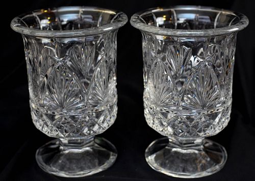 Pair of Shannon Crystal Vases