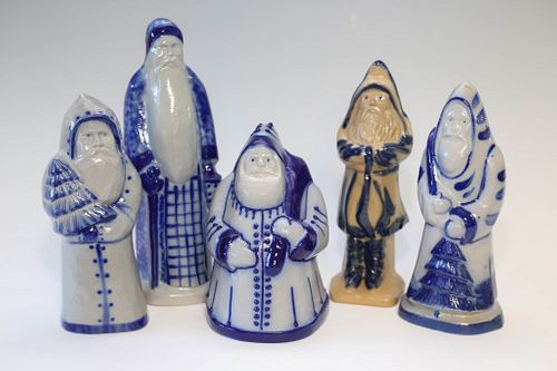 Eldreth Pottery Santa Clauses