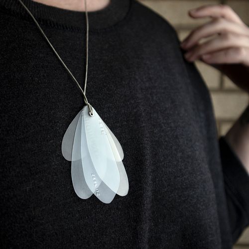 Moth Necklace- Single-use plastic Necklace