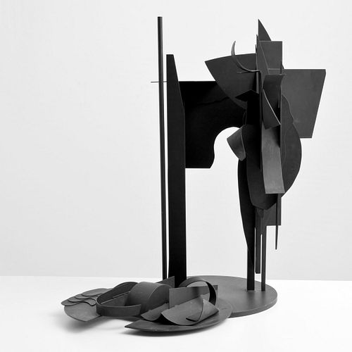 Louise Nevelson Steel Sculpture, Signed Edition