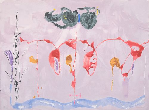 Helen Frankenthaler "Aerie" Screenprint, Stamped Edition