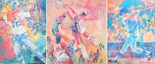 3 Leroy Neiman Prints, Sports Themed