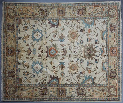 Turkish Angora Oushak Carpet, 8' 4 x 10'.