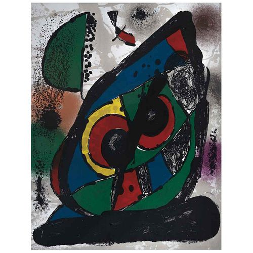 JOAN MIRÓ, Untitled, from the suite of 5 Litografías originales, 1982, Unsigned, Lithography without print number, 12.5 x 9.8" (32 x 25 cm)