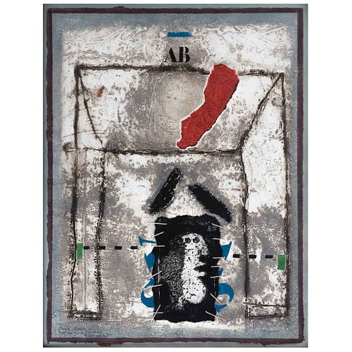 JAMES COIGNARD, Untitled, Signed, Collagraphy without print number, 25.3 x 19.6" (64.5 x 50 cm)