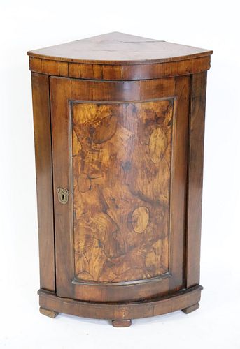 18th Century Continental Walnut Corner Cabinet