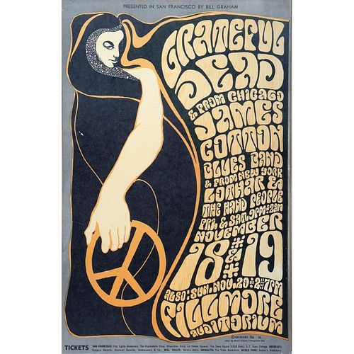 Grateful Dead/James Cotton/Lothar Concert Poster