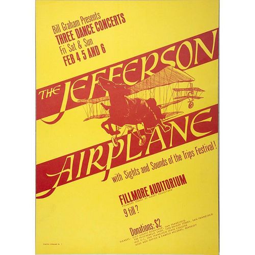 Jefferson Airplane and Jefferson Airplane/Grateful Dead Concert Posters