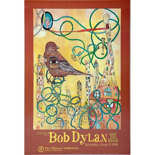 Bob Dylan and David Byrne Concert Posters