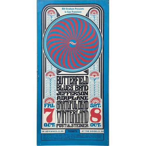 Jefferson Airplane/Grateful Dead Concert Poster