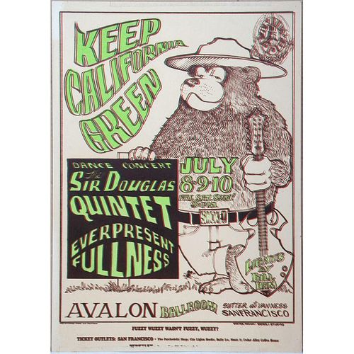 Keep California Green 3D Concert Poster