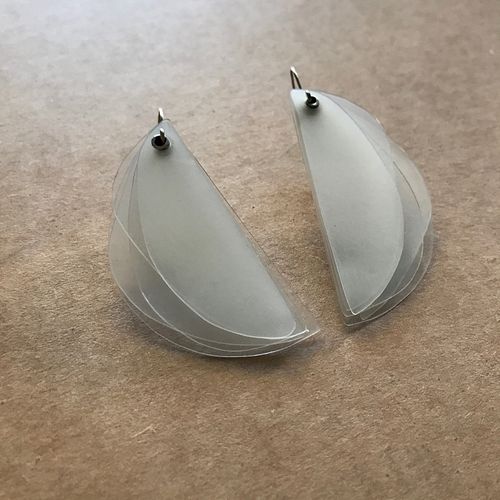 Atmospheric Perspective - Single-use Plastic Earrings